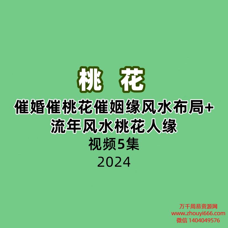 催婚催桃花催姻缘风水布局+2019流年风水桃花人缘视频5集