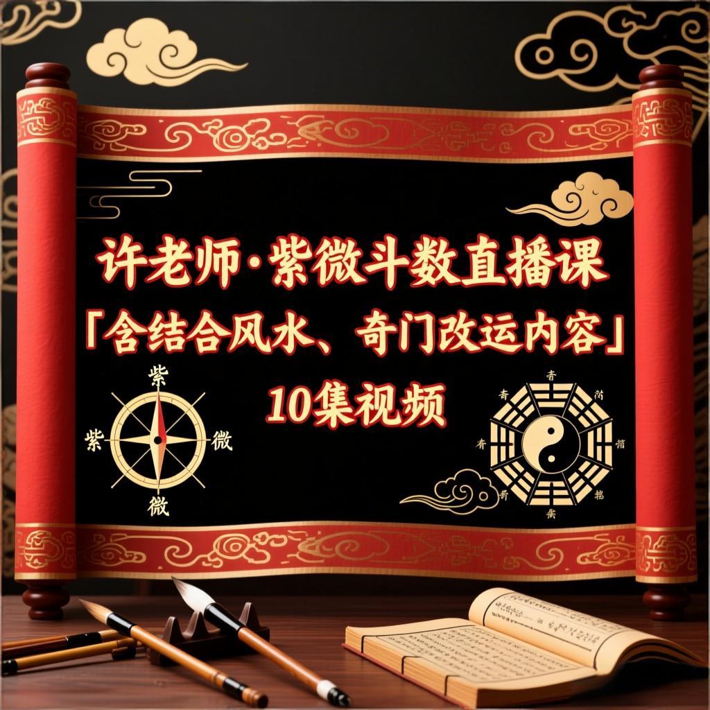 许老师·紫微‮数斗‬直播课「含结合风水、奇门改运内容」10集视频