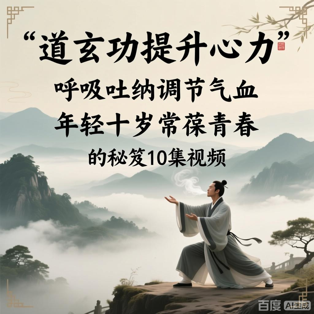 道玄功提升心力，呼吸吐纳调节气血，年轻十岁常葆青春的秘笈10集视频
