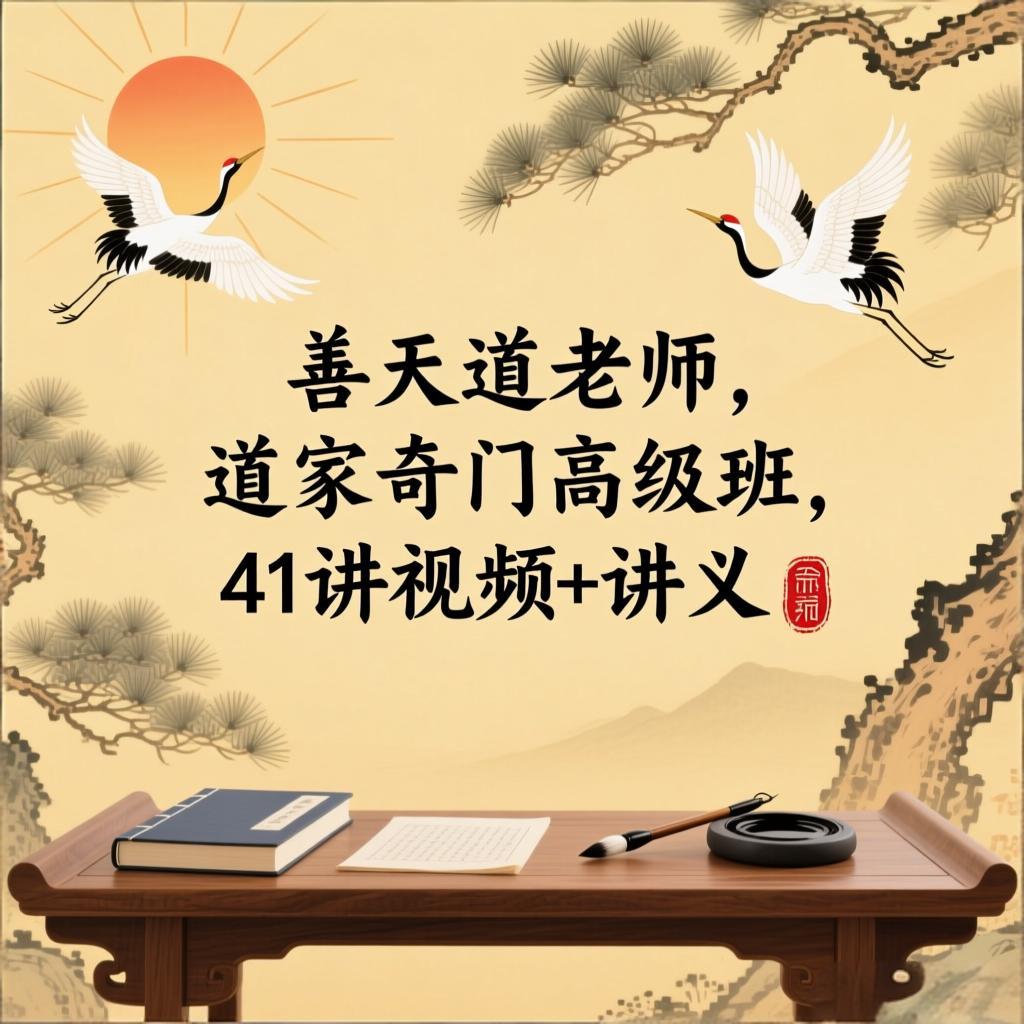 善天道老师道家奇门高级班，41讲视频+讲义