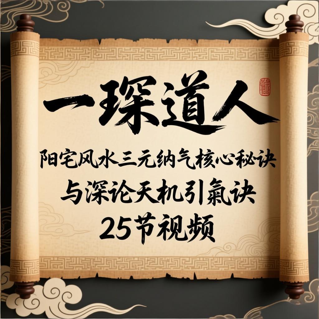 一琛道人阳宅风水三元纳气核心秘诀与深论‬天机引炁诀 25节视频