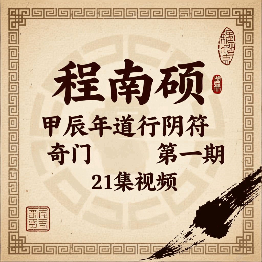 程南硕甲辰年道衍阴符(奇门遁甲)第一期21集视频