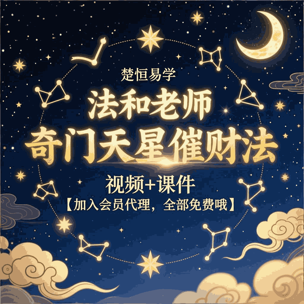 楚恒易学-法和老师 奇门天星催财法 视频+课件